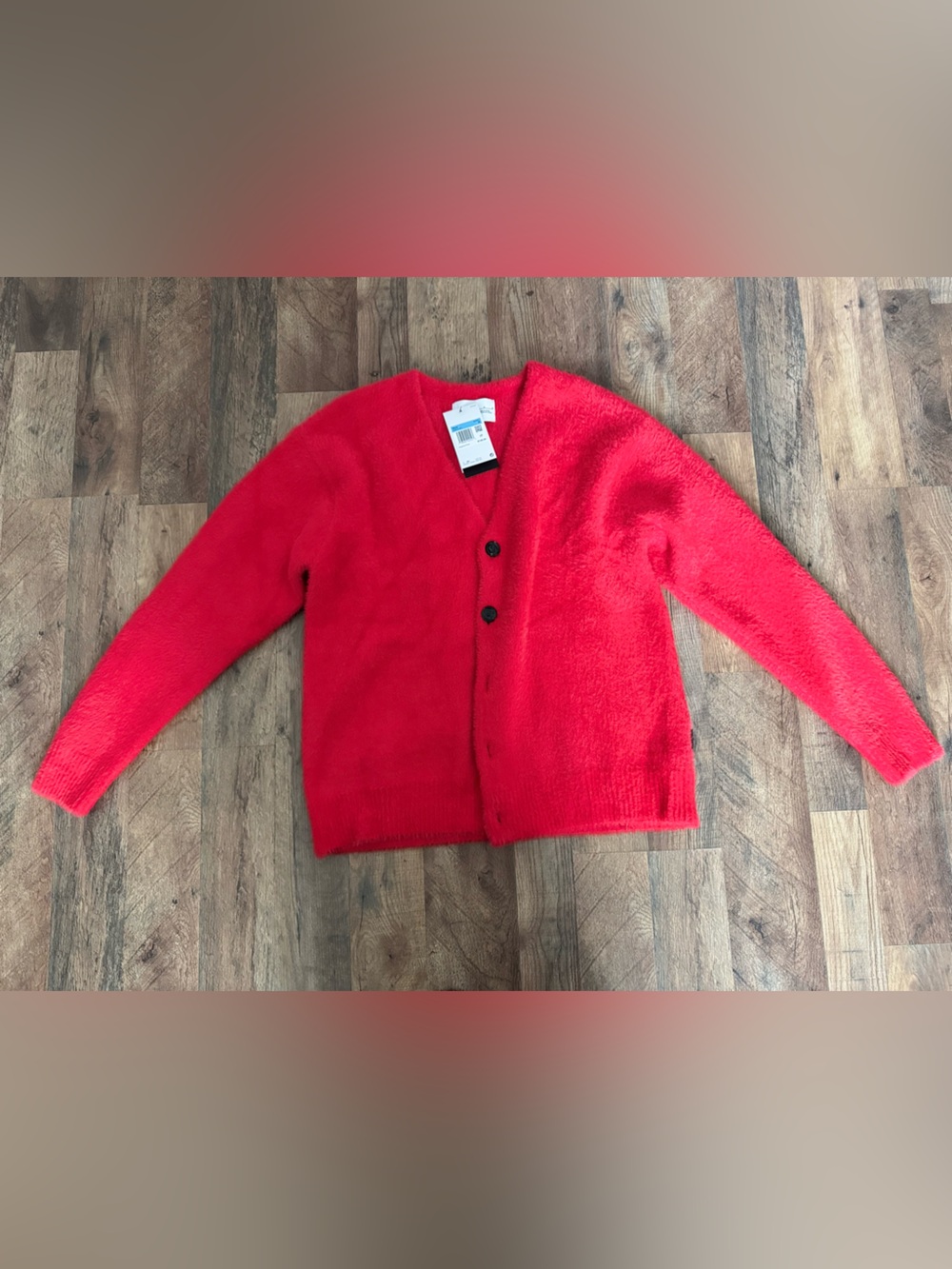 Men’s Jordan Tatum  Red Button-Front Cardigan Sweater